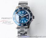 Perfect Replica Breitling Superocean ETA2824 Stainless Steel Case Blue Face 44mm Watch